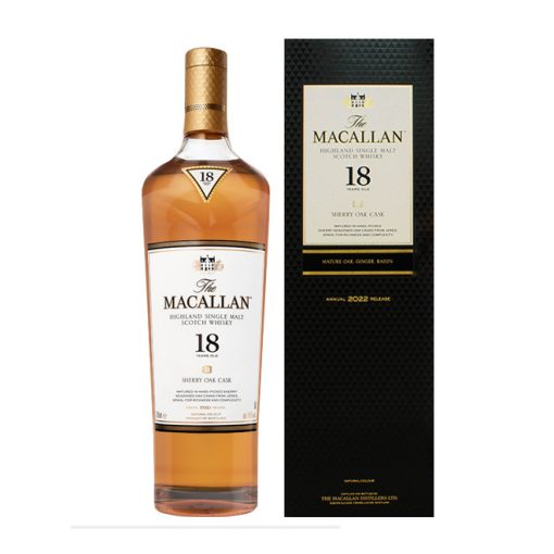 2022 Macallan 18YO Sherry Oak (2022 release) 1x70cl