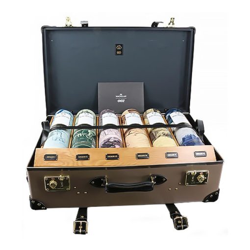 Macallan - James Bond 60th Anniversary Dec I-VI inc Globe Trotter Suitcase